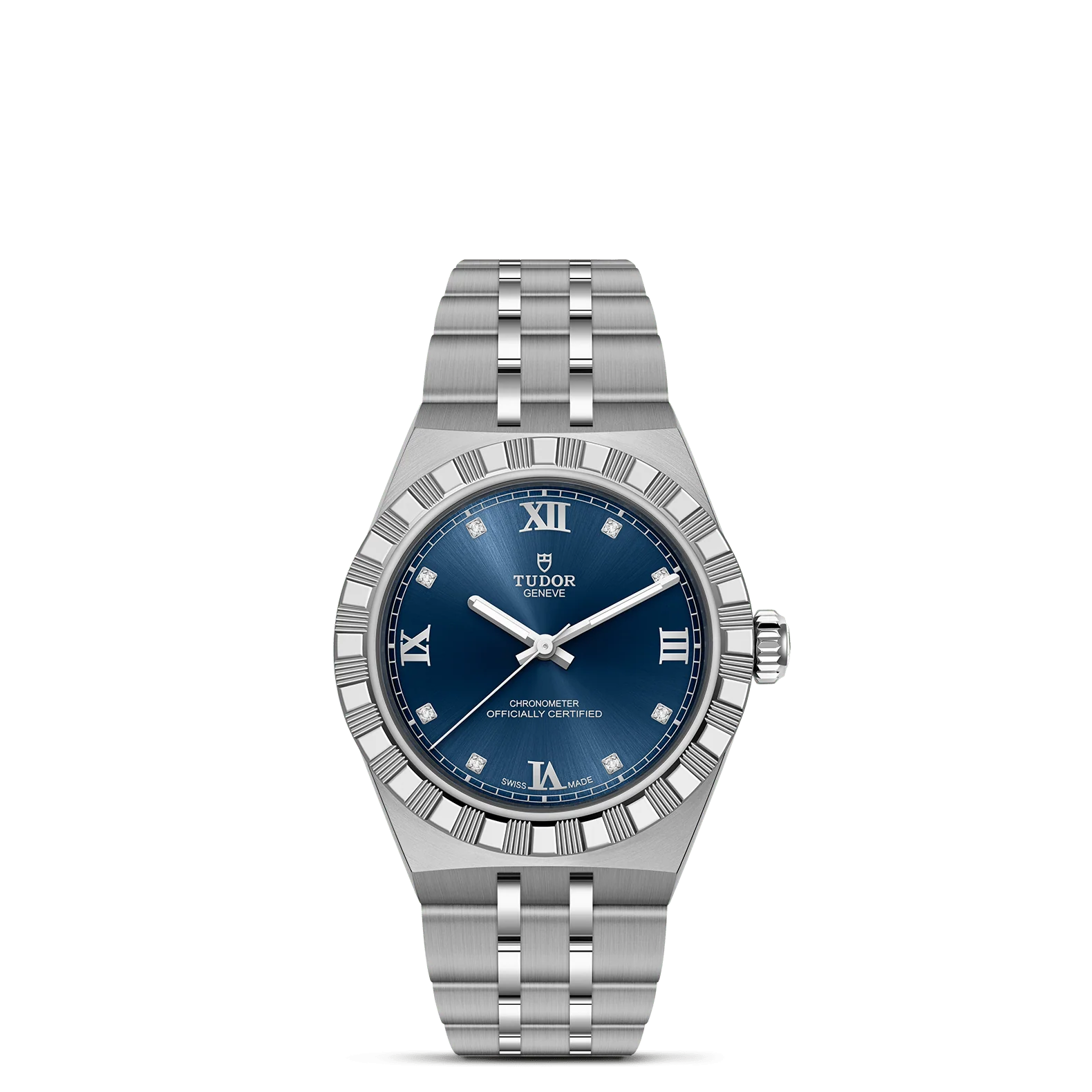 TUDOR Royal 30mm Blue Diamond Dial, Stainless Steel Bracelet (M2830A1A0-0001)
