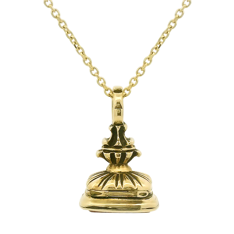 Victorian 14k Yellow Gold Carnelian Intaglio Fob - Image 2