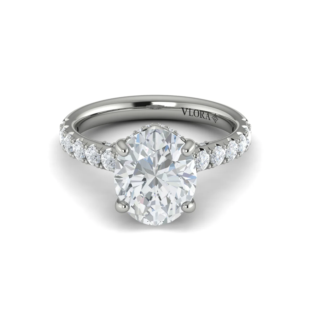 Springer's Forever Select Platinum Oval Engagement Ring Style Mounting