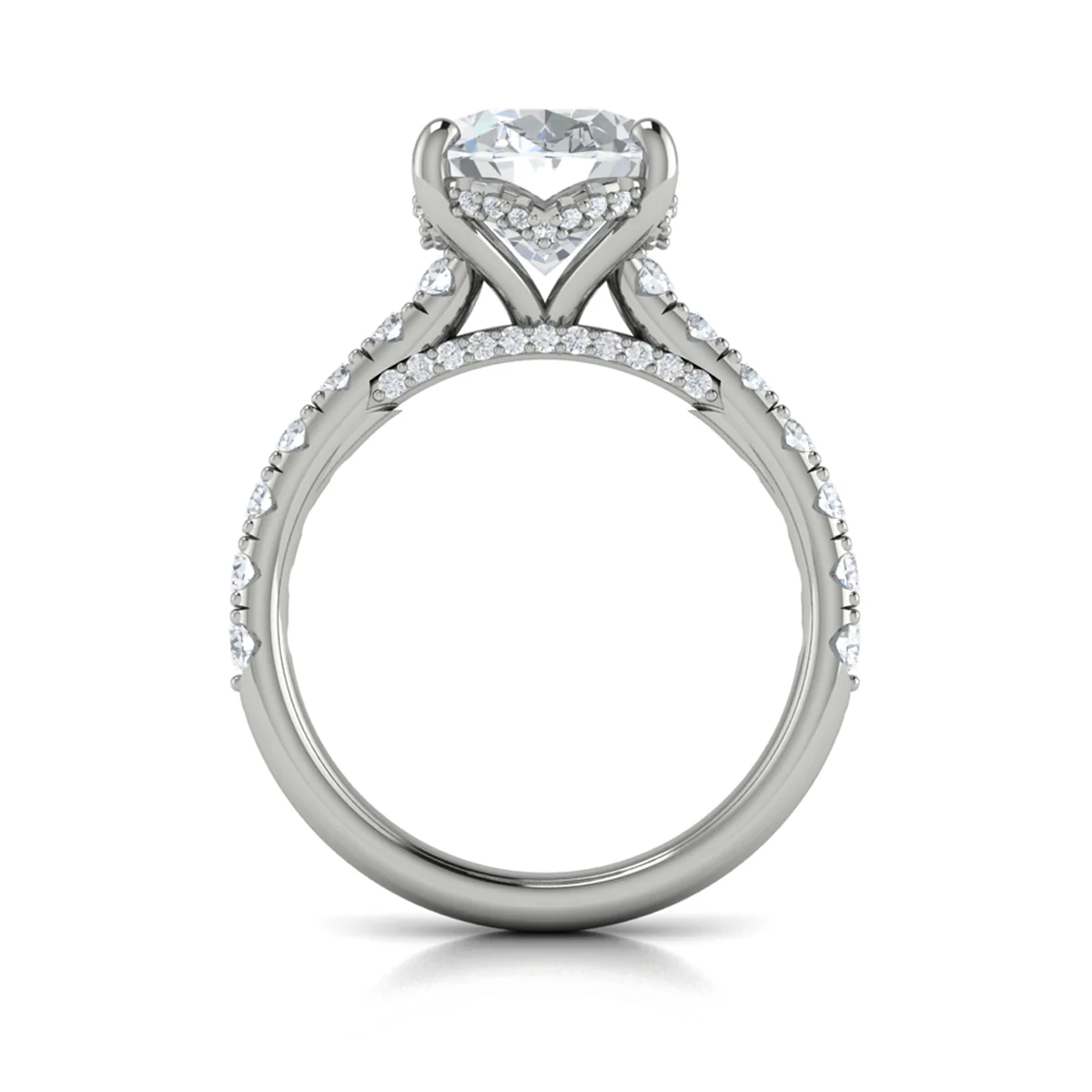Springer's Forever Select Platinum Oval Engagement Ring Style Mounting - Image 2