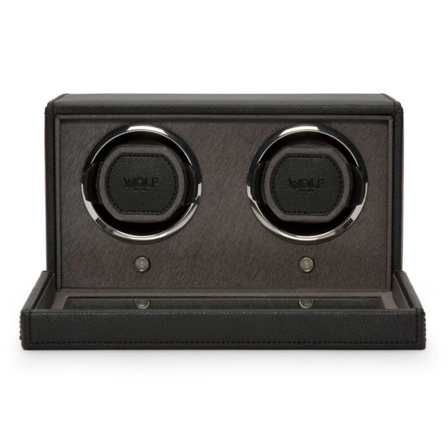 WOLF 2-Winding Module Watch Winder in Black - Image 2