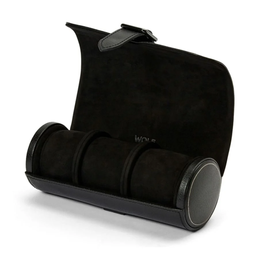 WOLF 3-Watch Roll - Black - Image 3