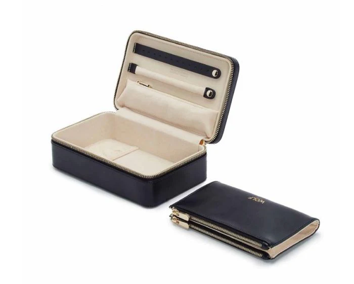 WOLF Maria Medium Zip Case - Navy - Image 3