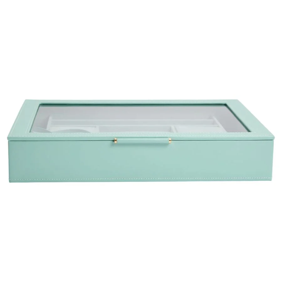 WOLF Sophia Jewelry Box with Window - Jade