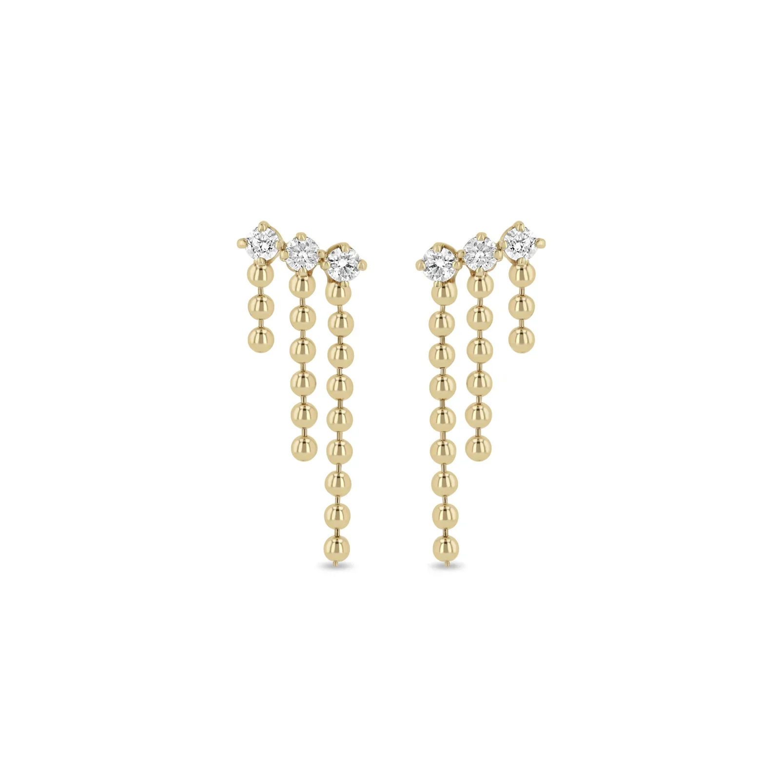 Zoë Chicco 14k Yellow Gold Diamond Waterfall Drop Earrings
